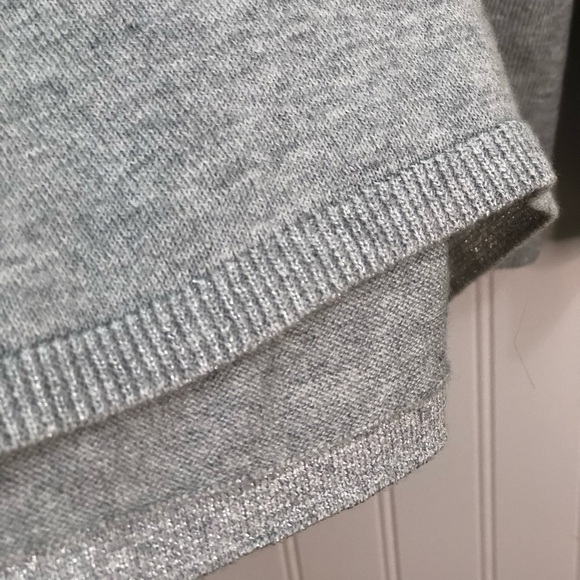 Vince Camuto Split Back Sweater Grey Sz M - Picture 7 of 13